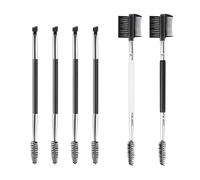 TRKETK 6 Pièces Brosse à Sourcils Peigne à Cils Outil de Séparation des Cils Brosse Sourcils Double Face Portabilité 2 en 1 Mini Pinceau à Cils Outils de Maquillage Professionnel pour les Yeux