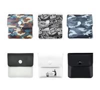 TRKETK 6 Pièces Cendriers de Poche, Pochette de Cendrier Réutilisable Ignifuge en EVA Cendrier Sans Odeur Pochette de Cendres de Cigarette Portable pour Fumeur Extérieur Voyage Maison (6 Styles)