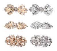 TRKETK 6 Pièces Clips Pull Vintage Pinces à Cardigan Argent et or Cardigan Shawl Clip Élégant et Pratique pour Gilet Fermeture pour Femmes Robes et Chemises Broches de Chandail Pince