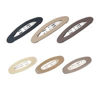 TRKETK 6 Pièces Grandes Pinces à Cheveux Snap Barrettes à Cheveux Mates Léger et Anti-Dérapant Multicolores élégantes en Métal pour Femme épais Fins et Fins Coiffure au Quotidien