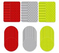 TRKETK 60 Pièces Autocollants Séfléchissants de Sécurité Autocollant Réfléchissant Imperméable pour Bicyclette Vision Nocturne Décoration de Sécurité pour Moto Vélo Véhicule Voiture