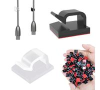 TRKETK 60 Pièces Clips Câble Adhésives Auto-adhésifs Organiseur de Fils Electriques Clips Rangement de Câble de Voiture Fixe Câble pour la Gestion des Câbles Maison Bureau Chargeu