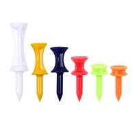 TRKETK 60 Pièces Tees de Golf en Plastique Petit Castle Golf Tees Durabilité Professionnelle Tee Golf Stables Mixed Size Tee de Golf Réduisent la Friction pour Les Exercices de Golf