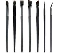 Trketk 7 Pièces Pinceaux De Maquillage Professionnels, Kit De Pinceaux Yeux Plat Et Fin Pinceaux De Maquillage Pour Eye-Liner À Sourcils Pinceau Biseauté Incliné Pour Sourcils, Cosmétiques
