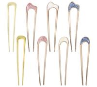 TRKETK 8 Pièces Epingle Cheveux Femme En Métal élégante et Durable Épingles à Cheveux U Bâton Ajustement Confortable Accessoires de Coiffure en Kitsch Pour Femmes Coiffure Décoration