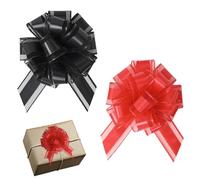 TRKETK 8 Pièces Grands Nœuds avec Ruban Cadeau avec Conception Auto-assemblable et Réutilisable pour Bricolage et Emballage Nœuds Décoratifs pour Mariage, Anniversaire et Noël