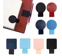 TRKETK 8 Pièces Pen Loop Holder Cuir Durable Boucle de Stylo Stylo Adhésif Autocollant Pen Loop avec Élastique Porte Pencil pour Stylos Journal Intime Carnet de Notes Calendrier
