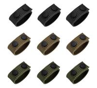 TRKETK 9 Pièces Porte-Ceintures Elastiques avec Double Boutons Nylon Passants Ceinture Supports de Sangle de Sac à Dos pour Les Accessoires de Ceinture de Sports de Plein Air
