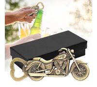 TRKETK Décapsuleur moto - Décapsuleur de bière vintage en métal bronze, cadeau de Noël fantaisie pour lui