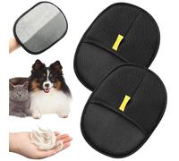 TRKETK Lot de 2 gants de toilettage pour animaux de compagnie, réutilisables et polyvalents, lavables, anti-statiques, gants d'épilation pour chien et chat, lavage, démêlage, coiffure, respirants