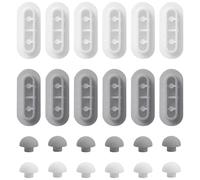 TRKETK Lot de 24 tampons de siège de toilette, coussinets de rechange universels pour siège de toilette, excellent amortisseur de siège de toilette, pare-chocs à poussoir, joints d'amortissement du