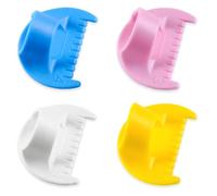 TRKETK Lot de 4 règles de couture - Accessoires de verrouillage de point de bord - 3/4 mm - Outil de couture - Jauge de mesure - Kit de gabarit de jauge d'aiguille - Règle de matelassage - Outil léger