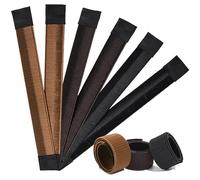 TRKETK Lot de 6 bandeaux pour chignon - Rapide et facile - Accessoire de coiffure pour faire soi-même des styles de ballet (trois couleurs)