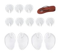 TRKETK Lot de 6 paires de tongs en silicone souple et anti-usure - Coussinets transparents - Coussinets de protection avant pour homme et femme
