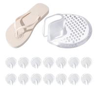 TRKETK Lot de 8 paires de protections d'orteils en silicone transparent pour orteils de sandale - Coussinets souples en gel pour homme et femme