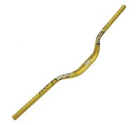 TRKIMAL φ 31,8 mm VTT de route extra long 720 mm guidon 55 mm pour descente vélo de course tout-terrain, BMX (doré)