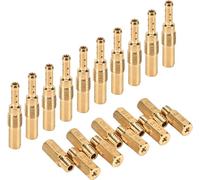 Trkimal 20PCS Kits d'accessoires de réparation de carburateur, 10 Pcs Jets principaux de carburateur et 10 Pcs Jets pilotes lents compatibles pour PWK Keihin FCR OKO KOSO PE, kits de jets en laiton