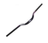 TRKIMAL φ31,8mm Guidon VTT Route Mountain Bike Vélo Extra Long 780mm Guidon 55mm Barre de Relèvement pour Descente Cyclisme Course Tout-Terrain VTT, BMX (Noir+Violet)