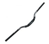 TRKIMAL φ31,8mm Route VTT Vélo de Montagne Bicyclette Guidon Extra Long 780mm Guidon 55mm Barre Élévatrice pour Descente Cyclisme Course Tout-Terrain VTT, BMX (Noir+Blanc)