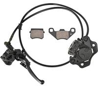 Trkimal Étrier de frein hydraulique arrière maître-cylindre de frein avec plaquettes de frein de rechange pour quad ATV chinois TaoTao Sunl Roketa NST Cool sport 50cc 70cc 90cc 110cc 125cc