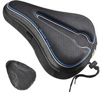 Trkimal Housse de Coussin de vélo, Coussin de vélo en Mousse à mémoire de Forme, Housse de Coussin Confortable et Respirante pour vélo de Montagne, vélo de Route, Convient aux Hommes et aux Femmes.