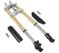 Trkimal Kit complet de rehausseur de fourche avant de moto 45 mm/48 mm et triple pince pour Dirt Pit Pro Trail Bike Motocross Upside Down Amortisseur 110 cc 125 cc 150 cc