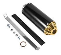 Trkimal Silencieux d'échappement arrière universel pour moto - 28 mm - En acier inoxydable - Avec joint de serrage - Pour 50 cc, 70 cc, 90 cc, 110 cc, 125 cc, ATV, Dirt Pit, Quad Bike, Motocross