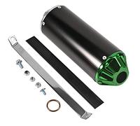 Trkimal Silencieux d'échappement arrière universel pour moto - 28 mm - En acier inoxydable - Avec joint de serrage - Pour 50 cc, 70 cc, 90 cc, 110 cc, 125 cc, ATV, Dirt Pit, Quad Bike, Motocross