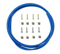 Trkimal Tuyau d'huile de frein à disque de vélo - 2500 mm - Kit de tuyaux de frein à disque hydraulique pour vélo SRAM/Shimano BH59 BH90 - VTT - Vélo de route (bleu)