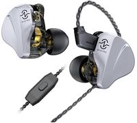 Trkk-CCZ Duet BC04 Pro HiFi in Ear Monitor, écouteurs Intra-Auriculaires 1BA+1DD IEM, écouteurs filaires 10 mm Doubles magnétiques DD, détachable câble, Bass IEM pour Musicien, Pop, Symphonies