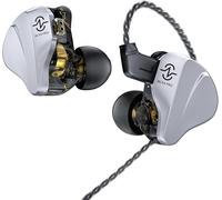 Trkk-CCZ Duet BC04 Pro HiFi in Ear Monitor, écouteurs Intra-Auriculaires 1BA+1DD IEM, écouteurs filaires 10 mm Doubles magnétiques DD, détachable câble, Bass IEM pour Musicien, Pop, Symphonies