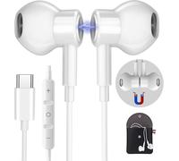 Trkk-Ecouteur USB C pour Samsung Galaxy S24 S23 S22 Ultra S25 FE A56 A55 A35 A54 A16 5G HiFi Stéréo Magnétique Ecouteurs Filaire USB C avec MICR,pour Huawei mate60 Xiaomi 15 14 Pixel 9 8 7
