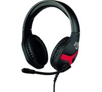 Trkk-Mythics Casque Gaming Filaire Nemesis pour Nintendo Switch - Microphone 45° - Câble 1,5 m - Prise Jack 3,5 mm - Noir et Rouge