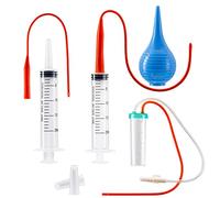 TRKRVAK Kit de perfusion pour chaton et chiot nouveau-né, extracteur stérile de mucus pour animaux de petite taille, kit de perfusion pour animal de compagnie, tubes de perfusion de 8 FR rouges avec