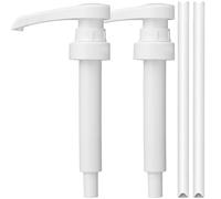 TRLREQ Lot de 2 pompes doseuses pour boissons, distributeur de sirop, tête de pompe réutilisable, kit de fixation pour sirop Monin 700 ml