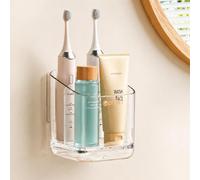 Trlyane Porte Brosse à Dents Mural Transparent sans Perçage