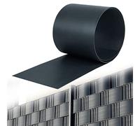 TRMLBE 2,5m x 19cm Lame de Brise-Vue pour Clôture à Double Barreaudage en PVC, Protection de Vue et Coupe-Vent pour Jardin, Anthracite