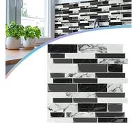 TRMLBE Autocollants pour carrelage 30x30cm PVC film pour carrelage 10 pcs-1 jeu de film décoratif autocollant carreaux adhésifs coupés décor carrelage, pour cuisine salle de bain salon chambre(type A