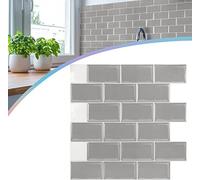 TRMLBE Autocollants pour carrelage 30x30cm PVC film pour carrelage 10 pièces-1 jeu de film décoratif autocollant carreaux adhésifs coupés décor carrelage, pour cuisine salle de bain salon chambre(type