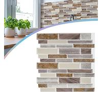 TRMLBE Autocollants pour carrelage 30x30cm PVC film pour carrelage 10 pièces-1 jeu de film décoratif autocollant carreaux adhésifs coupés décor carrelage, pour cuisine salle de bain salon chambre(type