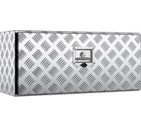 TRMLBE Boîte à outils 132L Aluminum Truckbox 91x36x40 cm Boîte à timon avec serrure & clés Coffre de rangement pour camion Voiture Mallette de transport verrouillable