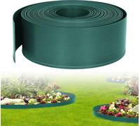 TRMLBE Bordure de pelouse 5x20m Bordure de parterre Rouleau de plastique PP Bordure flexible de parterre de jardin Protection contre les UV et résistance aux intempéries Pelouse Bordure de tonte Ruban