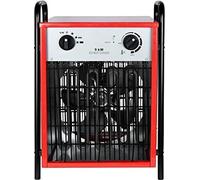 TRMLBE Chauffage électrique 9KW 400V Soufflerie de chauffage électrique professionnelle, Chauffage électrique avec thermostat et 4 niveaux de chauffage, protection contre la surcharge Chauffage de cha