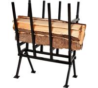 TRMLBE Chevalet de sciage 77x53x102 cm Pliable Métal Chevalet de sciage en bois Galvanisé Aide à la sciage Amovible Chevalet de sciage à chaîne Max jusqu'à 200kg pour tronçonneuse ou scie à main, Noir