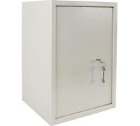 TRMLBE Coffre-fort Coffre-fort de meubles avec serrure à double panneton Coffre-fort mural avec 2 clés et vis de fixation Coffre-fort d'armoire Coffre-fort d'argent pour la maison, 35 x 50 x 31 cm