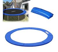 TRMLBE Couverture de Bordure pour Trampoline Ø366 cm Protection de Bordure avec Rembourrage en Mousse Tapis de sécurité Résistant aux UV, Accessoire pour Trampoline de Jardin Rond, Bleu