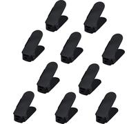TRMLBE Étagères à chaussures réglables Set antidérapant Empileur à chaussures réglable 3 hauteur réglable, plastique (30 pièces, noir)