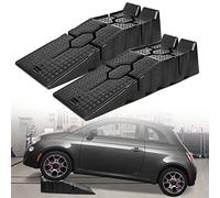 TRMLBE Lot de 2 rampes en Plastique - Ramps de Chargement pour Voiture, Capacité de Charge 2,5T, Surface antidérapante, Noir