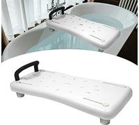 TRMLBE Planche de bain 70x31cm Siège de bain adulte senior 41-63cm Réglable Planche de bain pour s'asseoir Matériau PP Planche de siège pour baignoire Planche de douche MAX. 150KG Planche de bain, poi