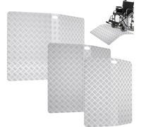 TRMLBE Ramp, 80 cm Rampe de trottoir Rampe de seuil en aluminium avec poignée Portable antidérapante 70 cm de large Rampe d'accès Rampe pour fauteuil roulant, MAX. 270 kg